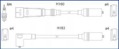 134717 HITACHI HITACHI VW К-кт высоковольтных проводов Audi 100,A6 2.0 90-