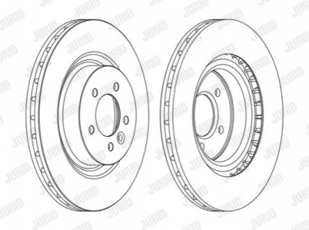 562654JC-1 Jurid JURID LANDROVER Диск тормозной передн.Range Rover Sport 05-