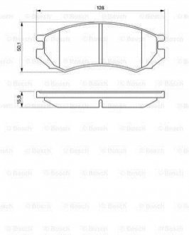 0986460981 BOSCH Гальмівні колодки дискові NISSAN Primera -96