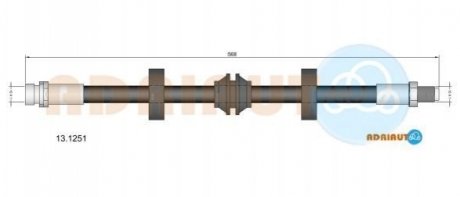 13.1251 ADRIAUTO ADRIAUTO FORD Шланг тормозной задн. диск. торм Mondeo -96