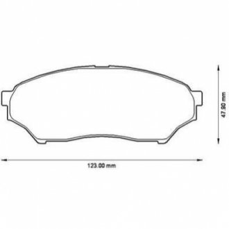 572499J Jurid JURID MITSUBISHI Тормозные колодки передн.Pajero Pinin 94-