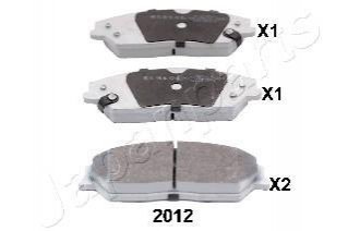 PA-2012AF JAPANPARTS JAPANPARTS TOYOTA Колодки торм. передние Camry 2,5-3,5 11-