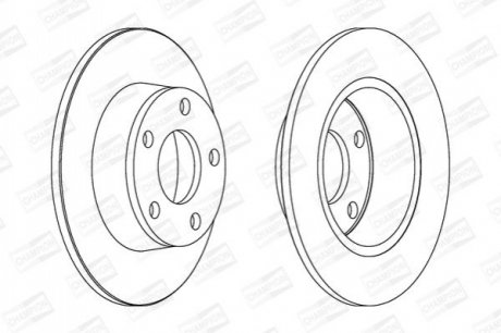 562690CH CHAMPION CHAMPION AUDI Диск тормозной задн Audi A6/A6 Avant Quattro