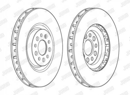 562394JC-1 Jurid JURID CITROEN Диск торм. пер. C8, FIAT Ulysse, PEUGEOT 807