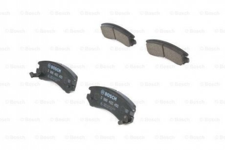 0986493450 BOSCH BOSCH NISSAN Колодки тормозные передние SUNNY 1.6 B12 86-