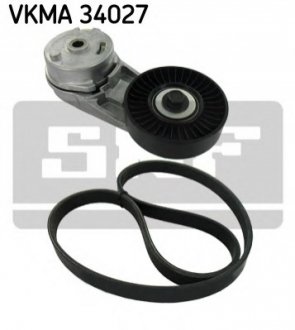 VKMA 34027 SKF SKF OPEL К-т поликлинового ремня Astra G, Vectra C/B 00-