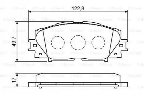 0986494198 BOSCH Гальмівні колодки дискові TOYOTA Yaris 1,3-1,5 06-