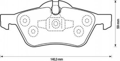 571992J Jurid JURID BMW Тормозные колодки передние Mini Cooper,One 01-