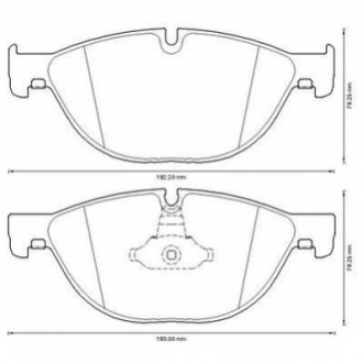 573292J Jurid JURID BMW Колодки тормозные передн. 5 F10,6,7 F01/F02 10-