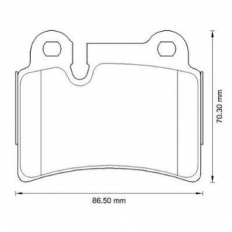 573297J Jurid JURID VW Тормозные колодки задн.Touareg 02- (сист.Brembo)