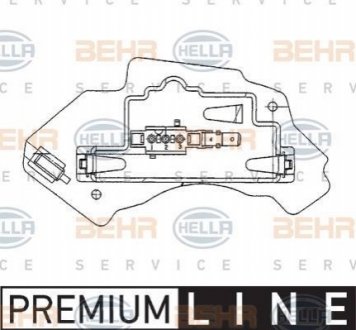 5HL 351 321-131 HELLA HELLA DB Блок (OE-исполнение!) управления отопителем W210