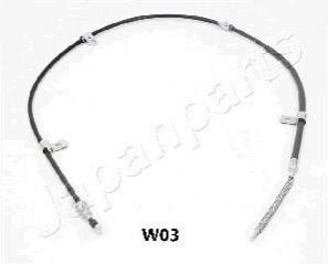 BC-W03 JAPANPARTS JAPANPARTS DAEWOO Трос ручного тормоза лев.Lanos,Sens 97-