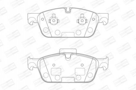 573448CH CHAMPION CHAMPION DB Тормозные колодки передн. M/GL-Class W166 12-