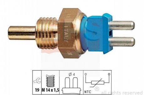 1.830.139 EPS EPS DB Датчик температуры охл. жидкости OM602-(2 выхода)