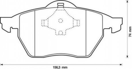 571935J Jurid JURID AUDI Колодки тормозные передние PASSAT 2.0 16V 99-