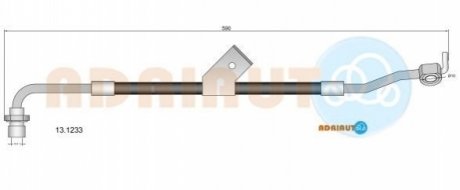 13.1233 ADRIAUTO ADRIAUTO FORD Шланг тормозной передний левый Transit 86-