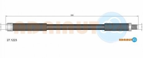 27.1223 ADRIAUTO ADRIAUTO DB Шланг тормозной пер. A168 - 01 W210 4-matic