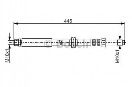 1987481179 BOSCH BOSCH FORD Шланг тормозной задн. C-Max,Ford Focus II 03-