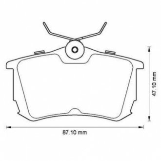 572520J Jurid JURID TOYOTA Тормозные колодки задн. Corolla 1.4/1.9 00-