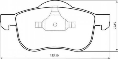 573003J Jurid JURID VOLVO Тормозные колодки перед. S60/80/V70/XC70 98-