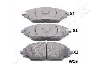 PA-W15AF JAPANPARTS JAPANPARTS CHEVROLET Колодки тормозные дисковые Aveo 11-