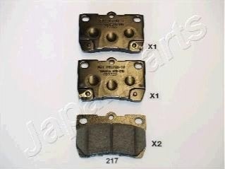 PP-217AF JAPANPARTS JAPANPARTS TOYOTA Тормозные колодки задн.Lexus GS/IS 05-