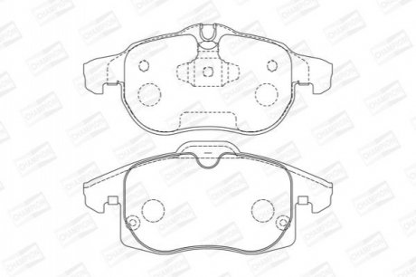 573089CH CHAMPION CHAMPION Тормозные колодки перед. OPEL Vectra C, Astra H