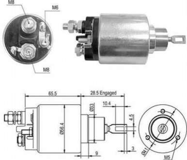 940113050365 MAGNETI MARELLI MAGNETI MARELLI Втягивающее реле BMW OPEL [940113050365]