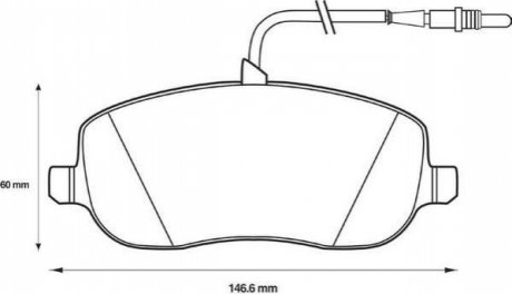 573096J Jurid JURID CITROEN Тормозный колодки передние CITROEN C8 02-