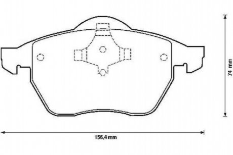 571900J Jurid JURID Колодки тормозные передние SHARAN,FORD GALAXY 95-