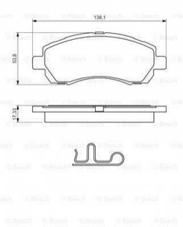 0986424770 BOSCH BOSCH Тормозные колодки пер. Subaru Impreza, Legacy -98