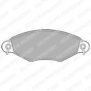 LP1617 Delphi DELPHI PEUGEOT Гальмівні колодки передн.206 1.1,1.4 98-
