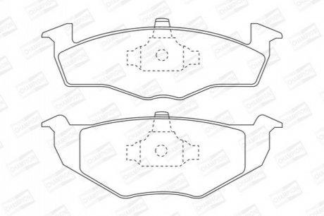 571915CH CHAMPION CHAMPION VW Тормозные колодки передн.Golf III, Polo 95-