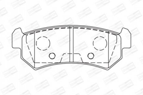 573216CH CHAMPION CHAMPION CHEVROLET Тормозные колодки задні Lacetti 04-