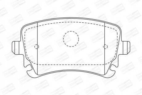 573219CH CHAMPION CHAMPION VW Тормозные колодки задн.Audi A4/A6/A8 04-T5
