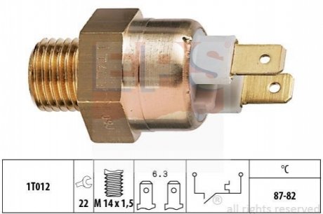 EPS VOLVO Датчик включення вент. радіатора 340/360 82- 1.850.146