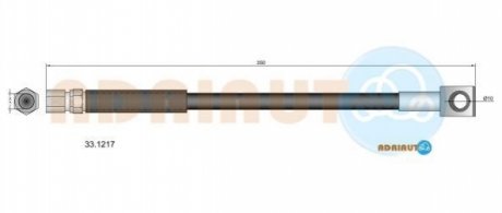 33.1217 ADRIAUTO ADRIAUTO OPEL Шланг торм.передний Astra,Vectra,Calibra