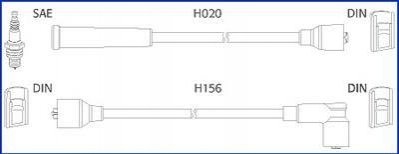 134227 HITACHI HITACHI DAEWOO К-кт высоковольтных проводов Matiz,Tico