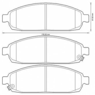 573340J Jurid JURID JEEP Тормозные колодки передн.Grand Cherokee 05-