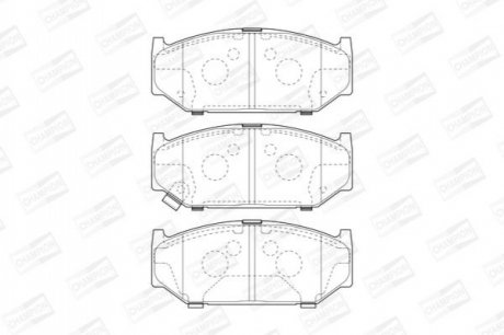 573417CH CHAMPION CHAMPION SUZUKI Тормозные колодки передн.Swift III 05-