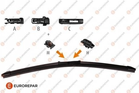 1635455080 Eurorepar EUROREPAR Щетка стеклоочистителя 650мм (водительский)