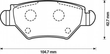 573010J Jurid JURID OPEL Колодки тормозные задние ASTRA 1.2-2.0 98-