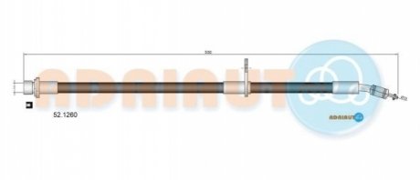 52.1260 ADRIAUTO ADRIAUTO TOYOTA Шланг тормозной пер. лев. Avensis -00