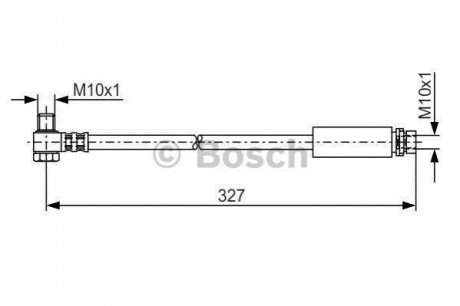 1987476095 BOSCH BOSCH FORD Шланг тормозной пер. Mondeo II Turnier 96-