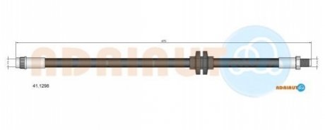 41.1298 ADRIAUTO ADRIAUTO RENAULT Шланг торм пер. (без ESP) Duster 04-