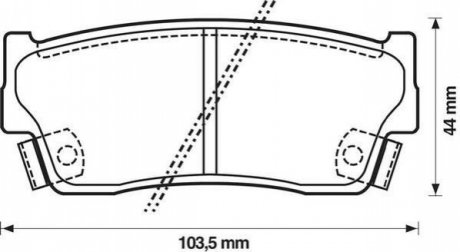 572166J Jurid JURID SUZUKI Тормозные колодки передн.Vitara 1,6 88-