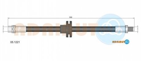 05.1221 ADRIAUTO ADRIAUTO BMW Шланг тормозной перед. X5 (E53) (510mm)