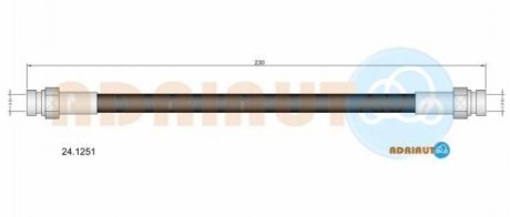 24.1251 ADRIAUTO ADRIAUTO MITSUBISHI Шланг тормозной зад. Carisma -06