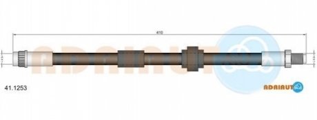 41.1253 ADRIAUTO ADRIAUTO RENAULT Шланг тормозной пер. Espace III -02
