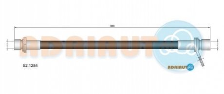 52.1284 ADRIAUTO ADRIAUTO TOYOTA Шланг тормозной зад. пр. Avensis -03